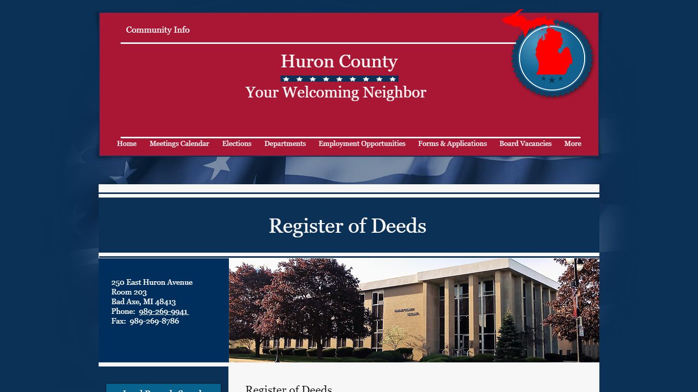 Register of Deeds - County Government | Huron County